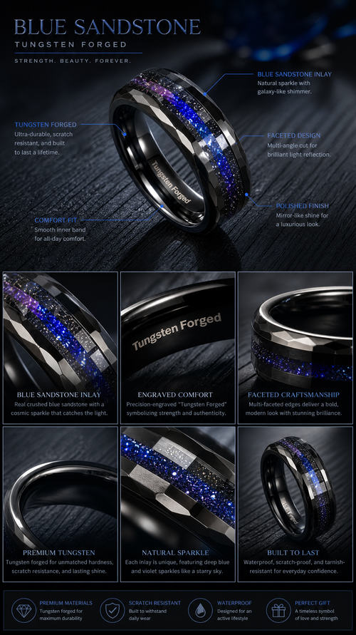 Blue sandstone - Tungsten Forged
