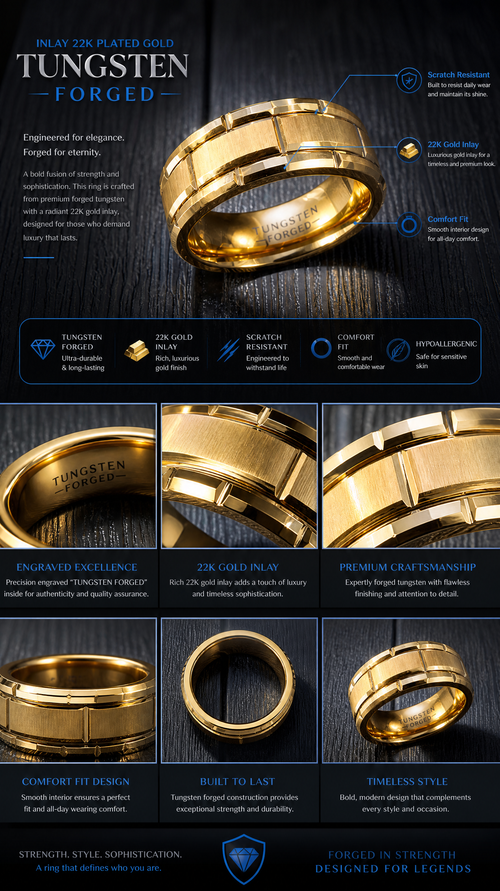22K Gold Brick Edition Tungsten Forged