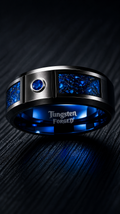 Inlay Sapphire - Tungsten Forged