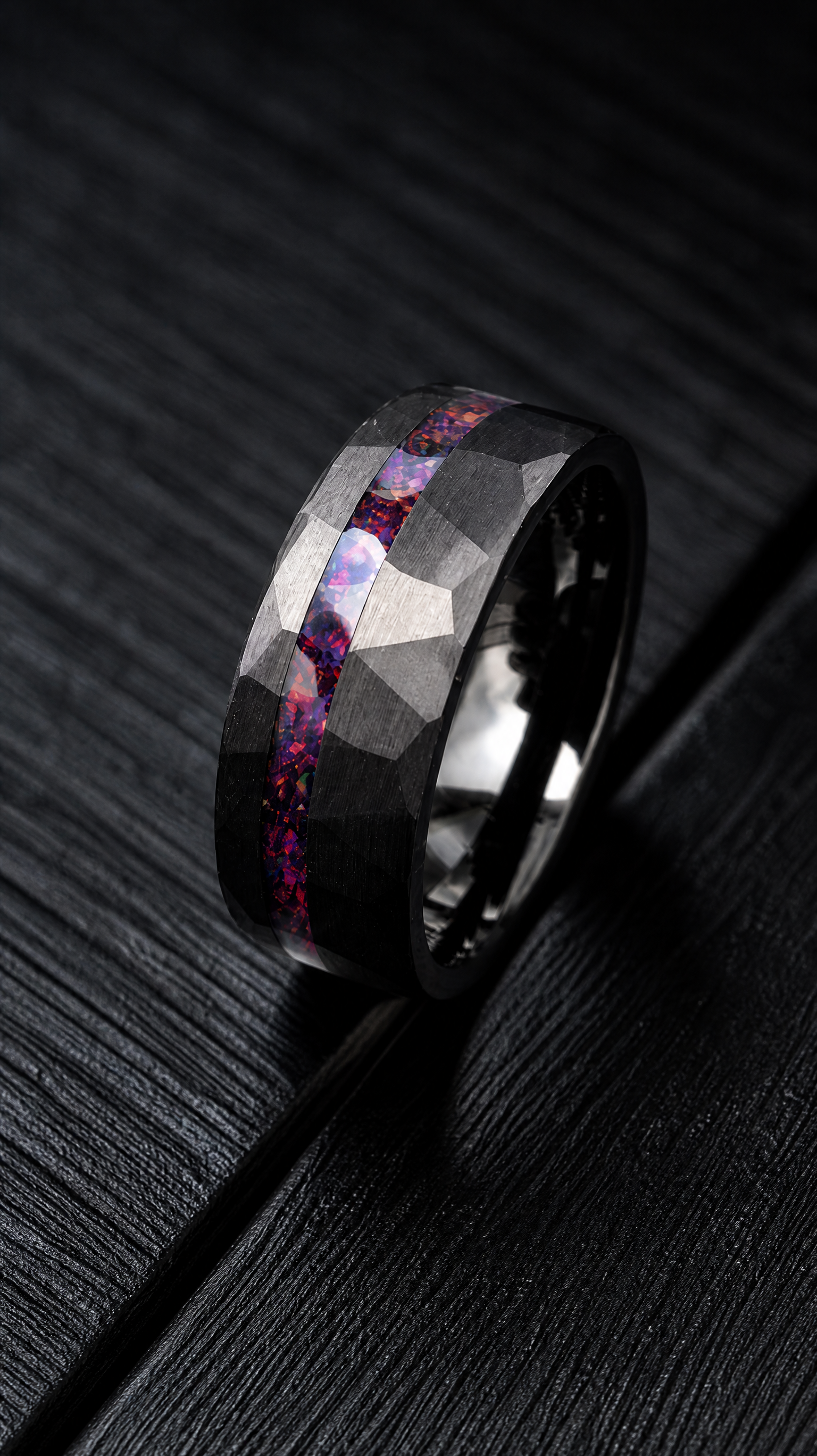 Fire Opal - Tungsten Forged